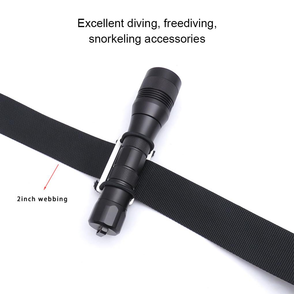 Pasek balastowy Prowadnica Ślizgowa Narzędzia Sportowe Nurkowanie Mocowanie Latarki Stal Nierdzewna Sidemount Harness Nurkowy Akcesoria Mocujące Taśmowe
