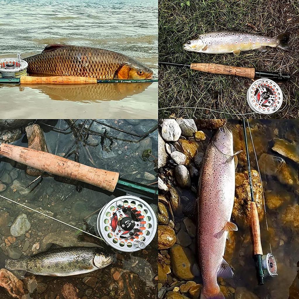 M MAXIMUMCATCH Maxcatch Extreme Fly Fishing Rod Combo Kit Fly Rod Set Beginner Introductory Set with Storage Bag 8wt Fly Rod (9'0" Set)