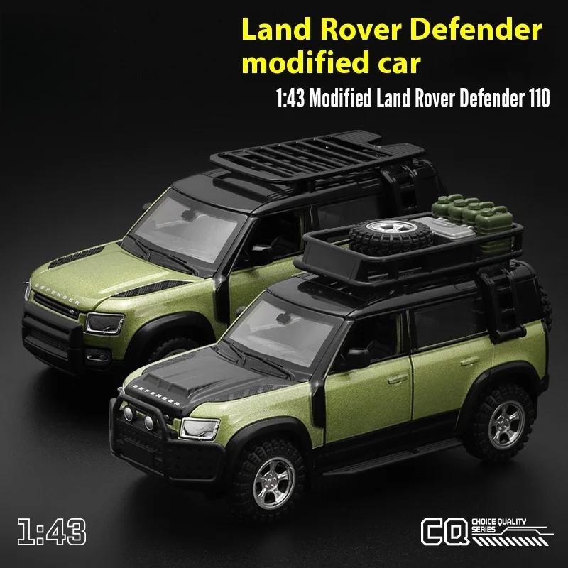 1/43 Scale Land Rover Defender 110 Alloy Model Car Diecast Metal Assembly Modification Series Miniature Vehicle Collection Toy Car