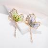 Butterfly Brooch Bon Brooch Accessories Zirconia Jewelry Elegant Ceremony Spring Summer Animals Insects Student Gift Birthday Event Women's Men's