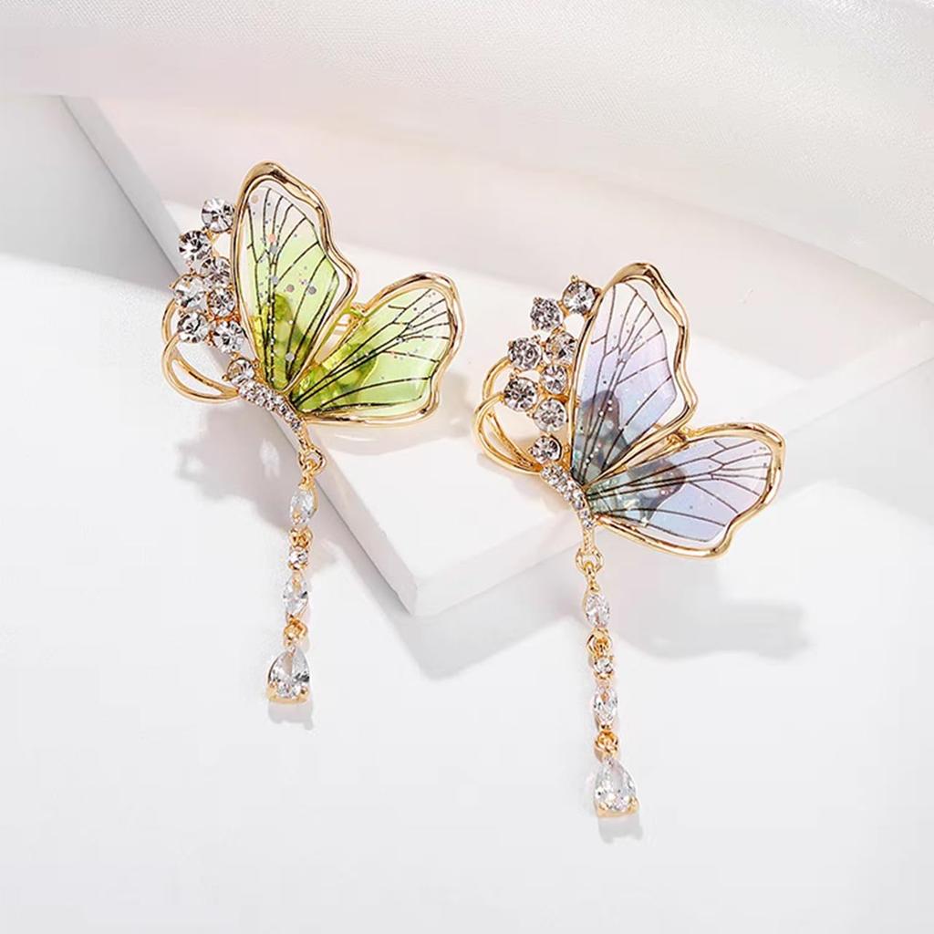 Butterfly Brooch Bon Brooch Accessories Zirconia Jewelry Elegant Ceremony Spring Summer Animals Insects Student Gift Birthday Event Women's Men's