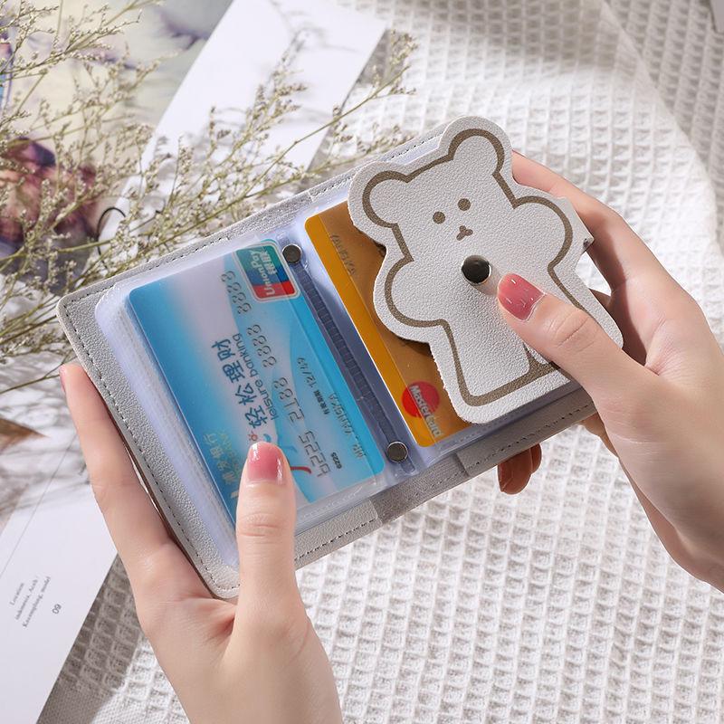Snoopy Cartoon Large Capacity Soft PU ID Holder with Multiple Card Slots