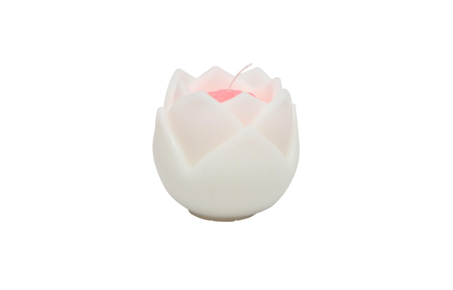 

Свеча в форме лотоса Tokai Seiro, подсвечник, белый, 141-01WH