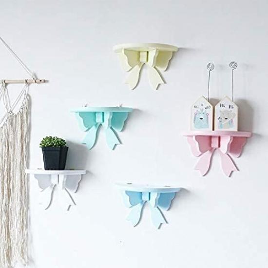 NAA Kawaii Wood Floating Shelf Kawaii Wall Decor Kawaii Room Decor Kawaii Pink Room Décor, Pastel Pink