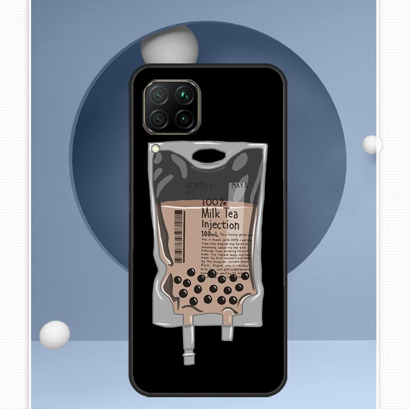 Boba Milk Tea For Huawei Nova 12s 12i 11i 8i Y91 Y60 Y70 Y72 Y90 Y61 9 10 SE P20 P40 Lite P30 P60 Pro Case