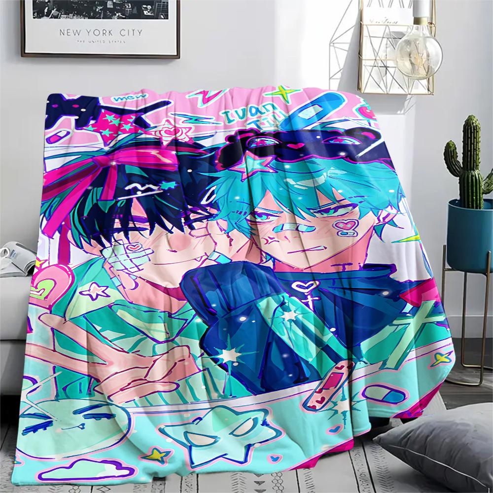 1PC Alien Stage Print Flannel Blanket, High quality All Seasons, Home Decor, Warmth and Comfort, Perfect for Christmas Gifts