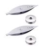 Pack Of 2 Durable Iron Nickel Plated Sewing Bobbins Compatible With Most Machines For Smooth Weaving