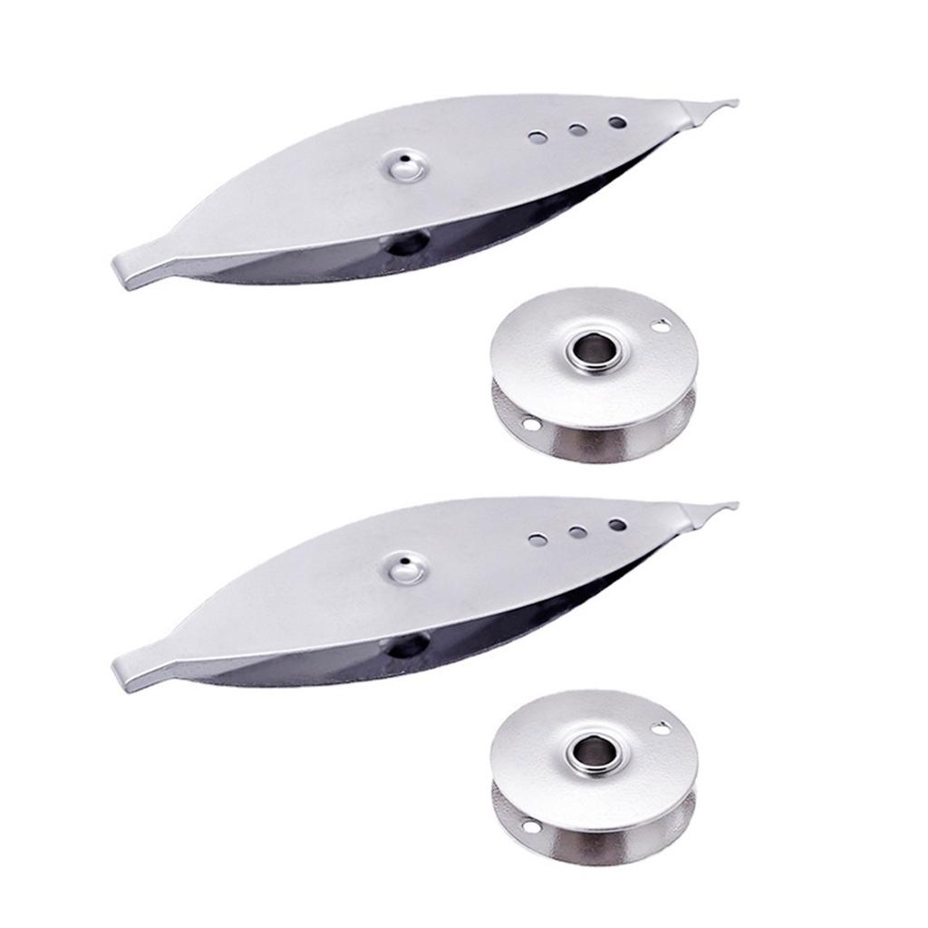 Pack Of 2 Durable Iron Nickel Plated Sewing Bobbins Compatible With Most Machines For Smooth Weaving