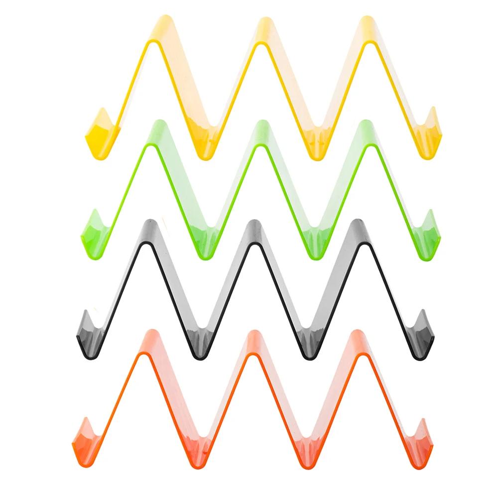 4 Adet Taco Stand Tutucu Meksika Pizza Rulo Rafı Burrito Patates Cipsi Rafı Kabuklar Renkli Sofra Takımı Pankek Standı