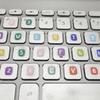 Vibranted Letters And Number Keyboard Decals Keycap Stickers 26 Letters And Numbers For Computer Keyboard Raisers