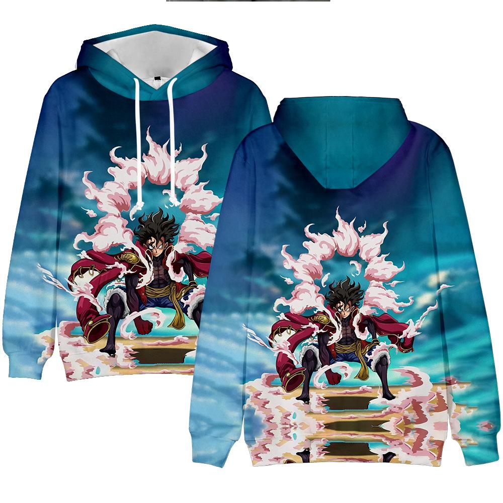 

Аниме худи ONE PIECE Мультяшное худи Уличная одежда Манки Д. Толстовка с капюшоном Луффи для мужчин и женщин, спорт для косплея XXS