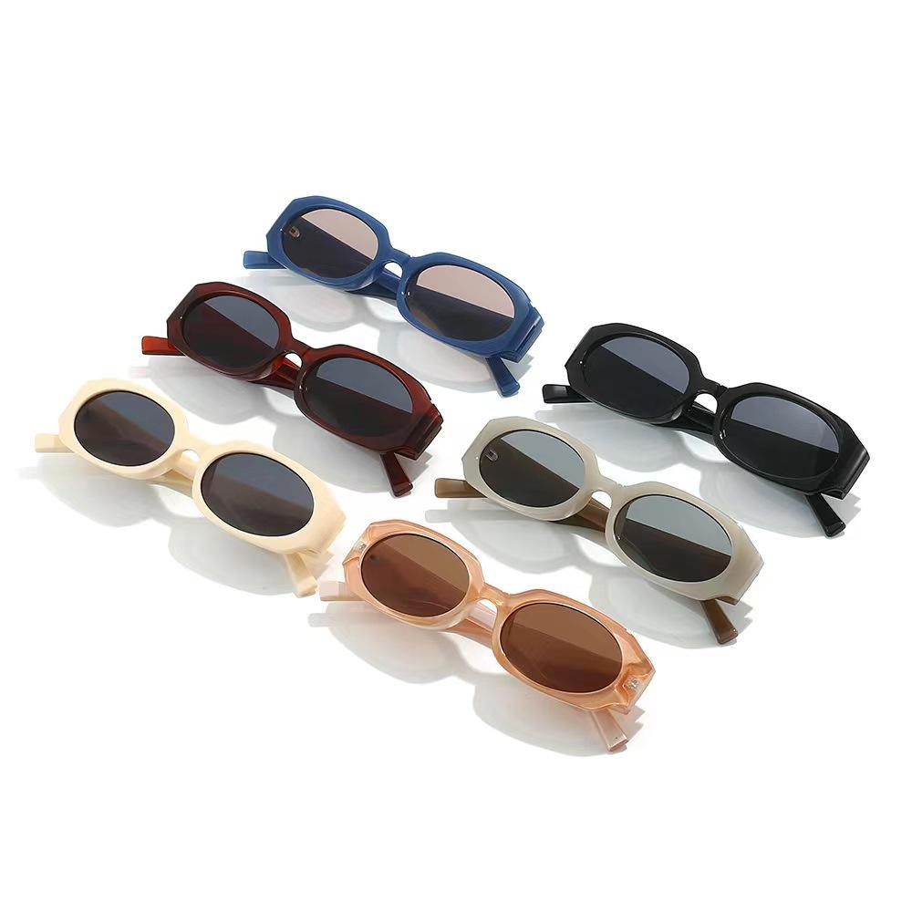 European American Style Oval Sun Glasses Anti Glare UV Protection for Women Men Hiking Travelling Fashion Sunglass
