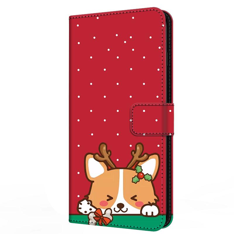 Cover For Xiaomi Poco F7 F 7 Relief Stand Book Flip Leather Case Merry Christmas Magnetic Wallet Protector Redmi Turbo 4 Pro