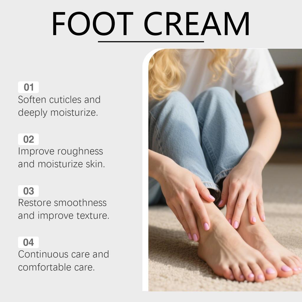 OceAura Moisturizing Hydrating Foot Cream - Enriched with Plant Extracts, Nourishes and Refreshes the Feet