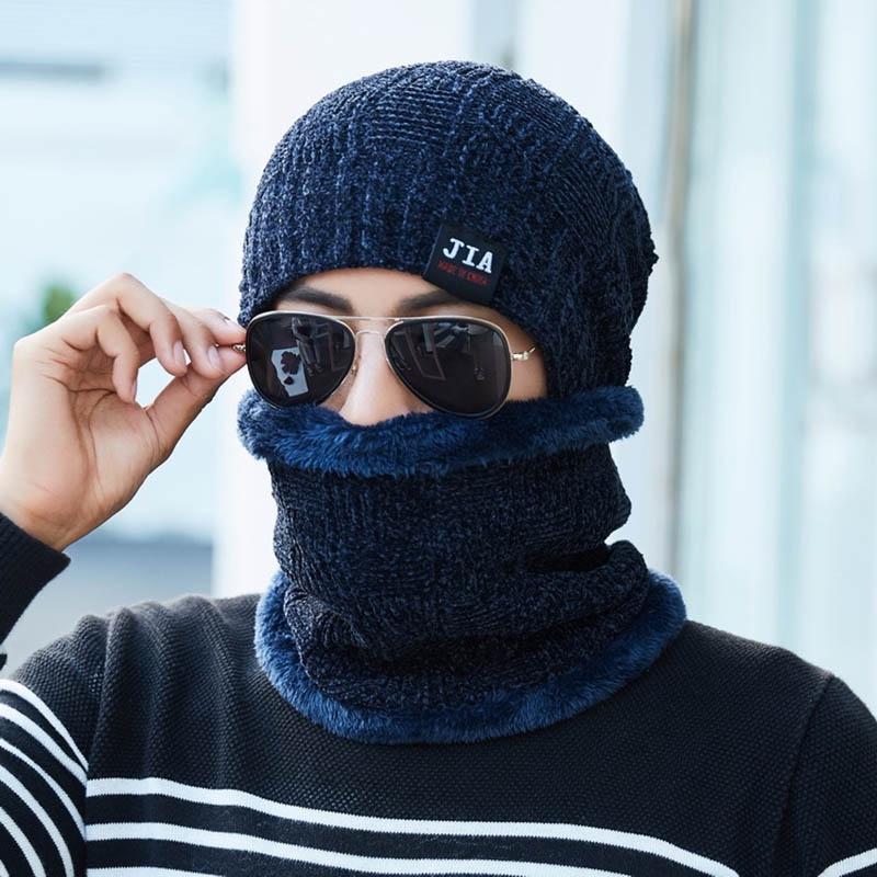 Women Winter Mens Warm Ski Beanie Cap Wool Knit Snow Hat Skull Balaclava Scarf