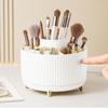 1-teiliger Make-up-Pinsel-Organizer, 360 ° drehbarer Make-up-Pinsel-Organizer, Make-up-Pinselhalter mit 5 Fächern und großer Kapazität