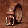 Genuine Leather Belt for Men and Women Retro Pure Cowhide Jeans Belt Korean Style Trendy Genuine Leather Versatile Universal