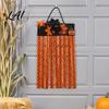 Skull Bat Pumpkin Print Backdrop Halloween Rag Flag Banner Maple Leaf Flower Ribbon Hanging Kindergarten Activity Decor Decor Farmhouse Wall Art for