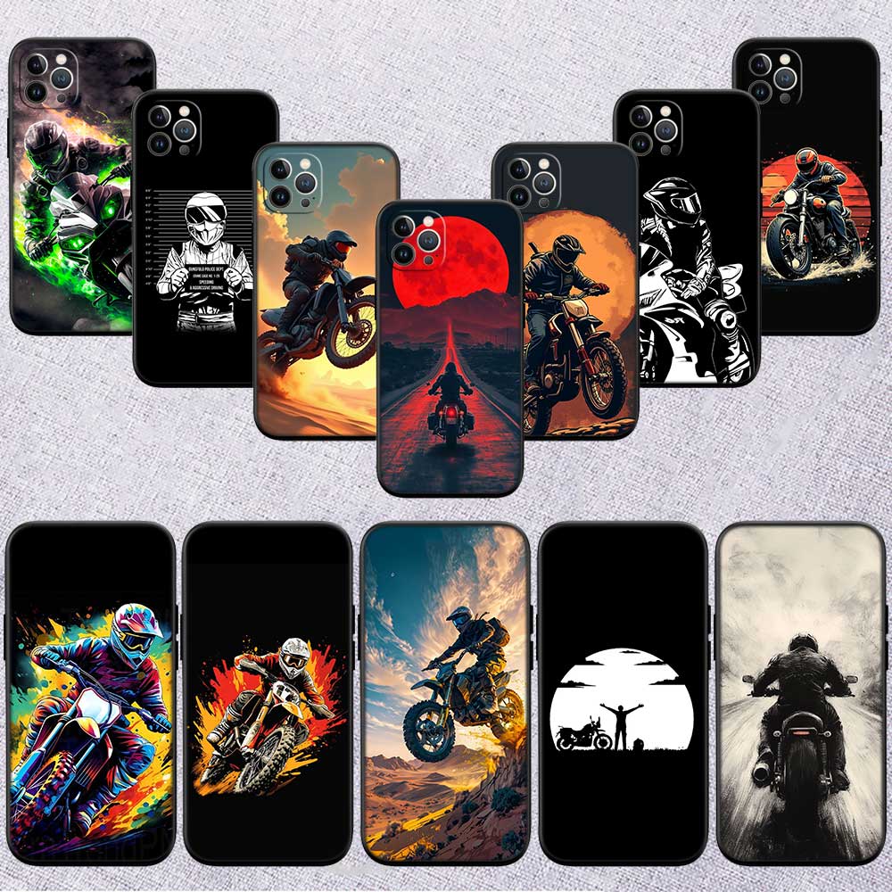 UP38 Motorcycle Racing New High-End Shell Phone Case for Redmi Note 10 11 12 Pro Max 10S 10C 10T 11A 11S 12S 12C