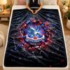 Flannel BlanketCrystal Palace Football Warm Soft Throw Blanket for Indoor Sofa Bed Living Room Use
