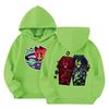 Child Fashion Lightweight Long Sleeve Pullover With Pockets  Print Hoodie