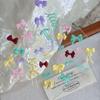 1Pcs Silicone Bow Nail Art Mold Bowknot Style High Transparent 3D Nail Template Nail Charm Diy Manicure Mold Stencil Tool