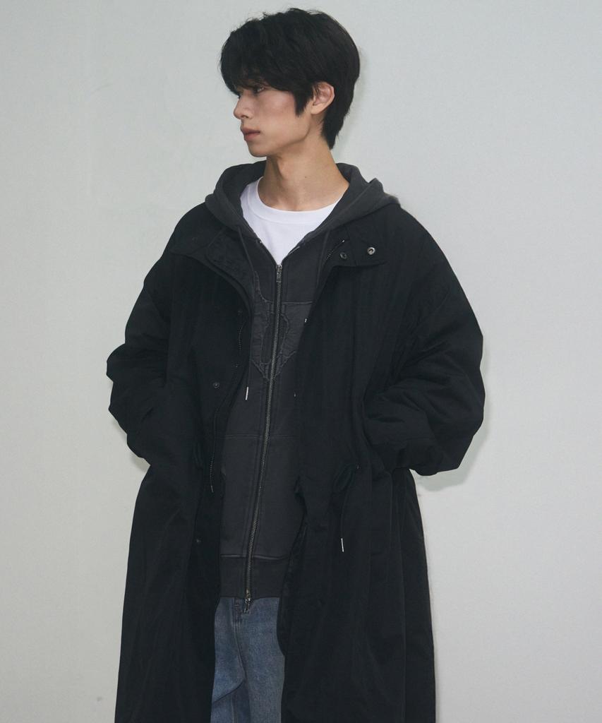Leathery M-65 Fishtail Oversized Long Parka [2 Colors]