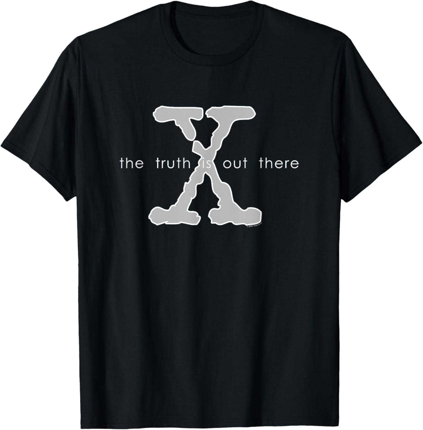 The X-Files Truth is Out There X Logo Retro 90 s TV Show T-Shirt Unisex T-Shirt L