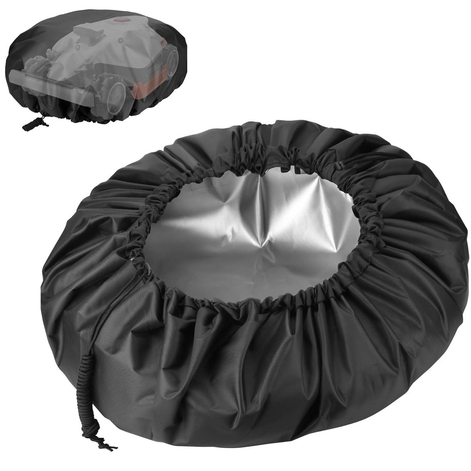 

Outdoor Lawnmower Cover Polyester Oxford Cloth Waterproof Protective With Drawstring Outdoor Accessories 1