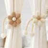 New 2/1PCS Flower Shaped Curtain Clip Creative Fashion Pearl Buckle Curtain Tie Bedroom Curtain Rack Simple Cute Tie Home Decor