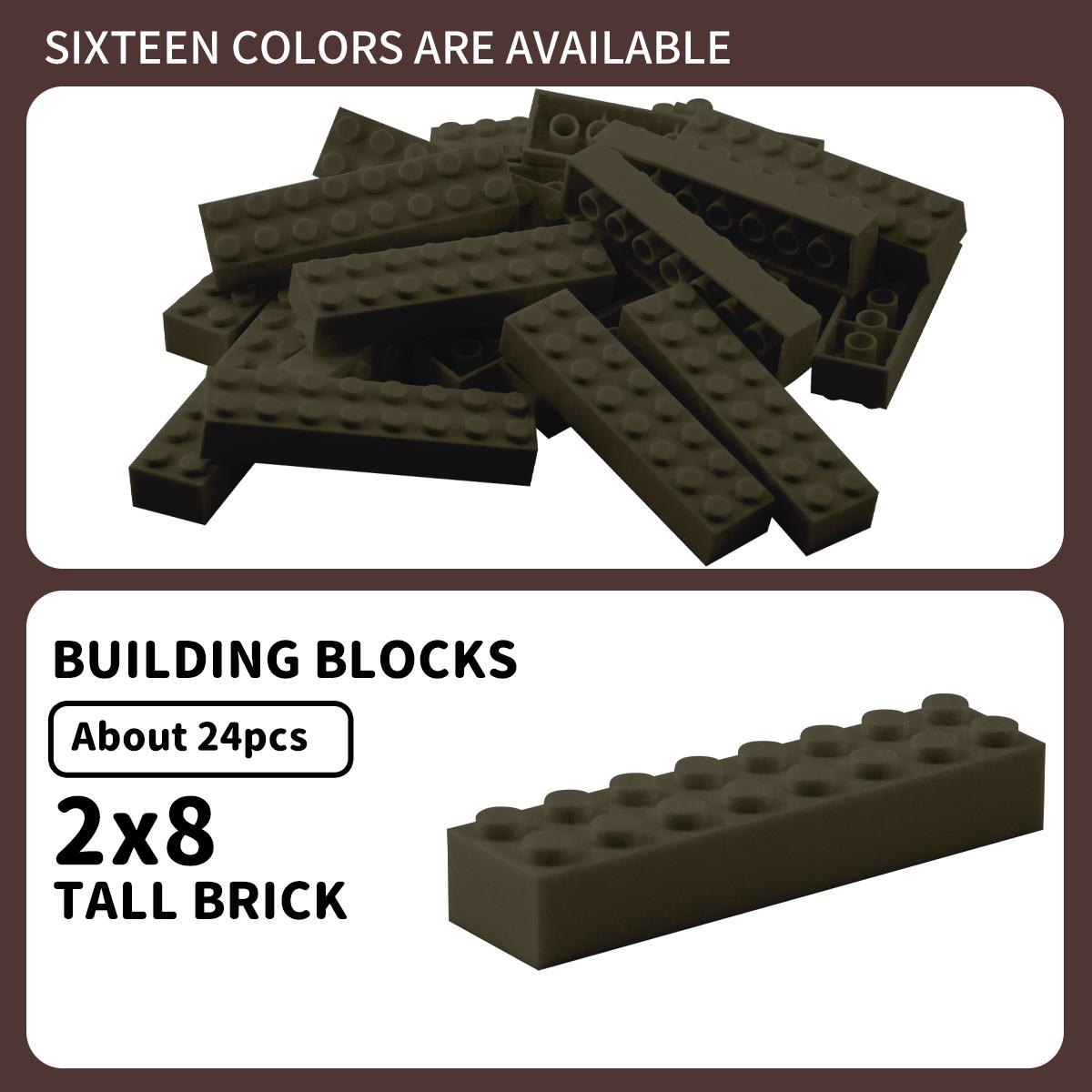 

Non-Toxic 100G 2X8 High Brickbuilding Blocks Thick Figuresbricks Dots Educational Creative Sizecompatible With Plastic Toys Forchildren 100g 2x8 high brick