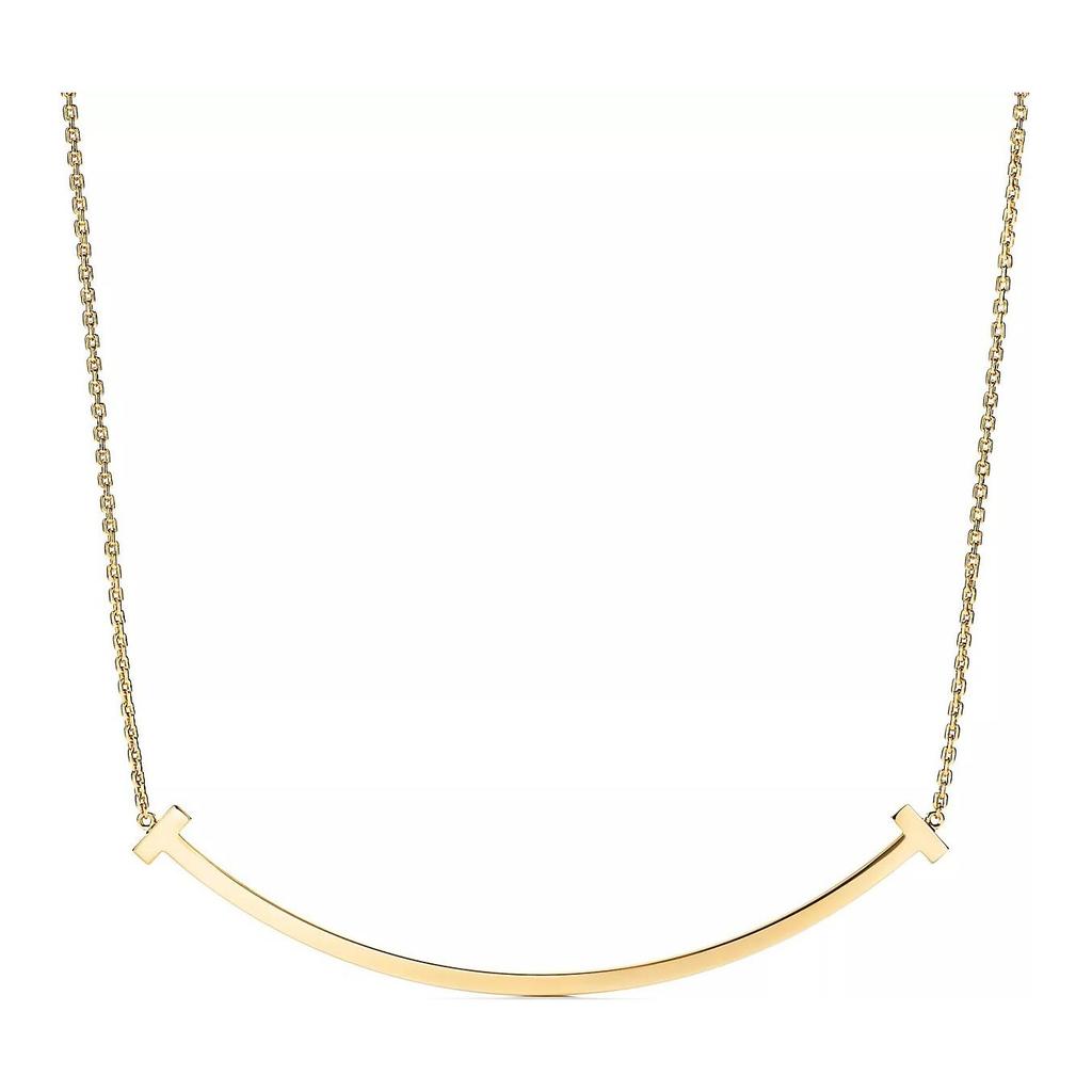 Tiffany & Co. T Series Smile 18K Gold Necklace Women Necklace 35189459,36201525,67513363