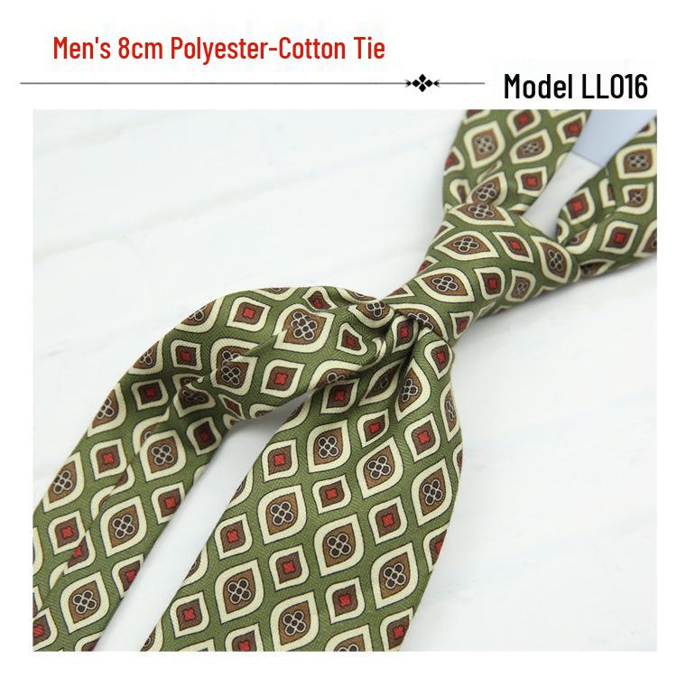 Men's Trendy 8CM Printed Tie: Business, Casual, Retro Fashion Accessory