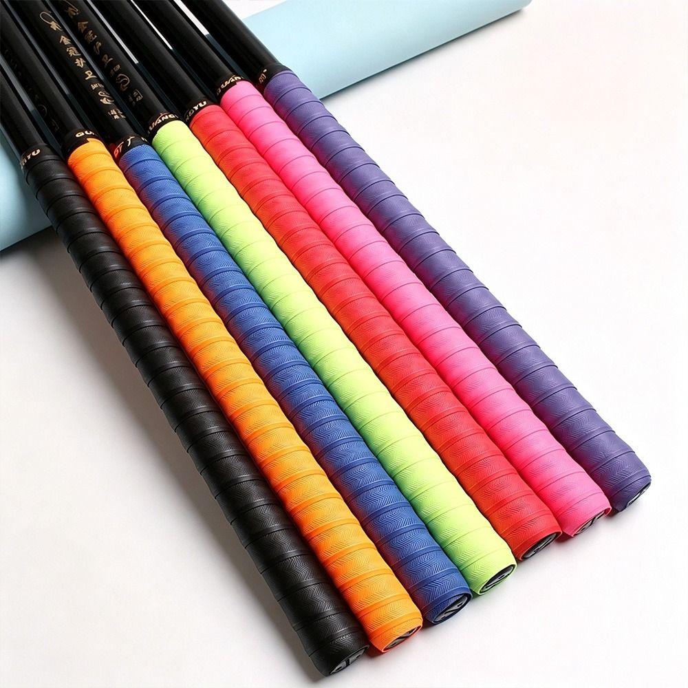 PU Racket Grip Tape Sweat Absorbent Over Grip Tape Fishing Rod Grip Tape Badminton Accessories