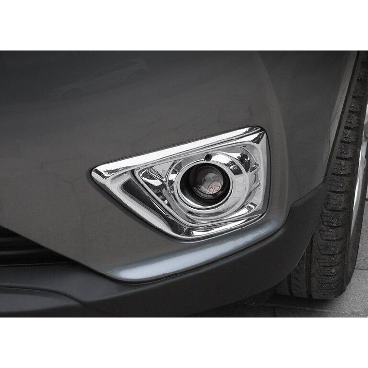 For Buick Envision 2019-2020 Chrome ABS Exterior Front Fog Light Strip Trim 2PCS