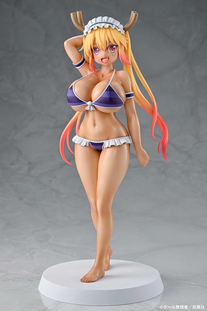 Miss Dragon Tohru Bikini Style Tan Version Scale PVC Painted Complete Figure Q-six Kobayashi's Maid 1/7