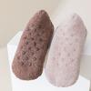 Knitted Twist Winter Floor Socks Coral Fleece Sleeping Socks Simple Thicken Plush Socks  Girls
