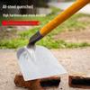 Large Manganese Steel Hoe - One-Piece Design for Weeding and Soil Loosening In Gardens with Locust Wood Handle