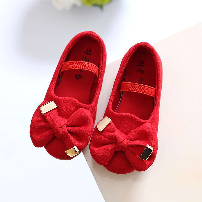 

Spring and Autumn Classmates Girls Single Shoes Princess Shoes Children s Shoes Soft Sole Bow Baby Small Leather Shoes Girls Doudou Shoes 21 yards inner length 13cm