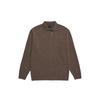 nau Whole Garment Polo Knit Sp Brown