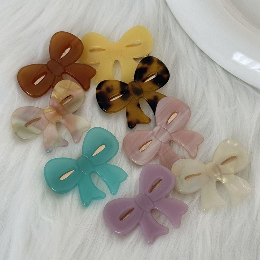 Acetate Acetic Acid Duckbill Clip Bowknot Bow Duckbill Clip Cute Bow Hairpin  Travel