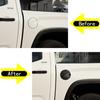 Car Gas Fuel Tank Cover Trim for Toyot@ Tundra 2022 2023 2024 Accessories, ABS Car Door Gas Cap Cover Protector Sticker (Matte Black)
