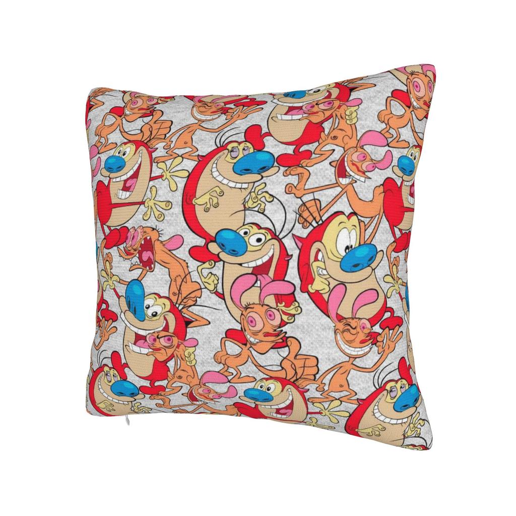R-Ren & S-Stimpy Show Pillowcases Morden Pillow Case For Living Room Sofa Design Pillow Cover