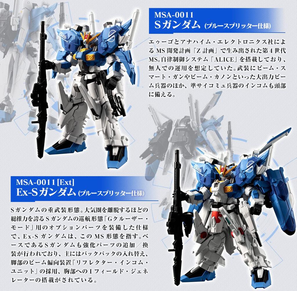 Mobile Suit Gundam G Frame FA Gundam Splitter Ex-S Gundam/S (Blue Specification)