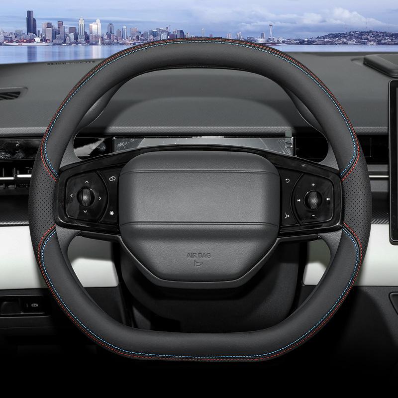 Cow Leather Braid On Car Steering Wheel Cover For Chery Jetour Dashing Pro Plus Max Sport Ultral I-DM 2022 2023 2024