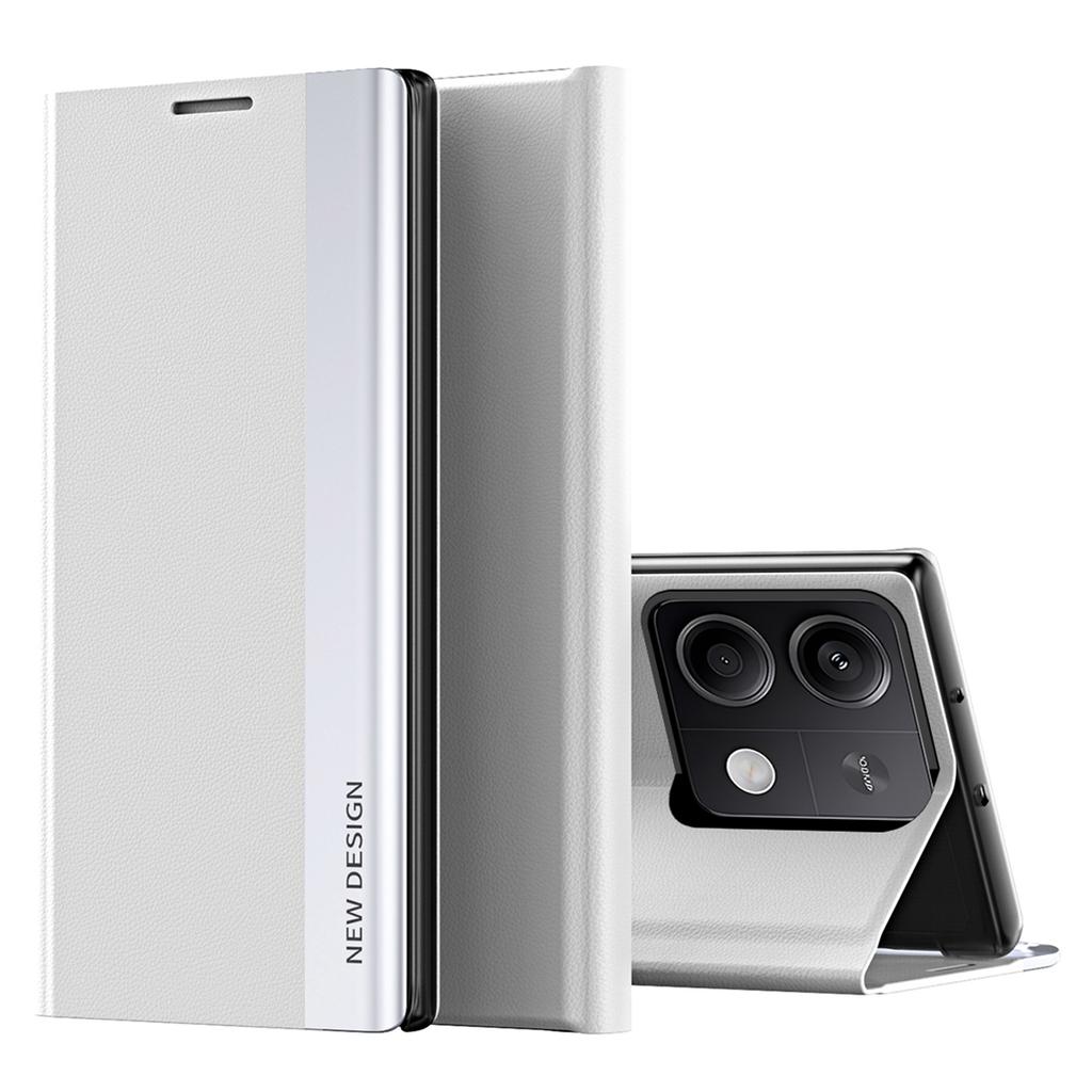 For Xiaomi Redmi Note 13 Pro 5G/Poco X6 5G Stand Case Drop-proof PC+Leather Phone Guard Cover