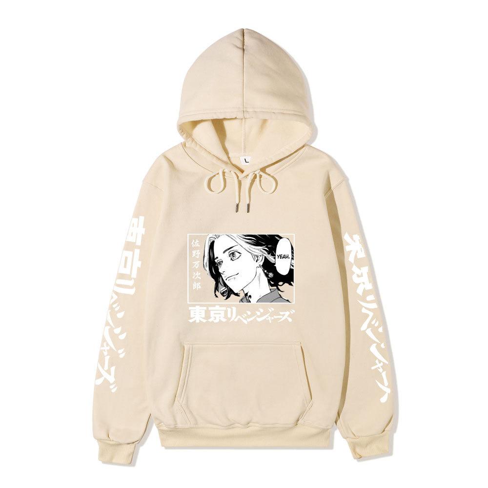 Tokyo Revengers Mikey Manjiro Sano Unisex Fleece Hoodie Autumn Winter Anime Print Long Sleeve Casual Pullover Sweatshirt