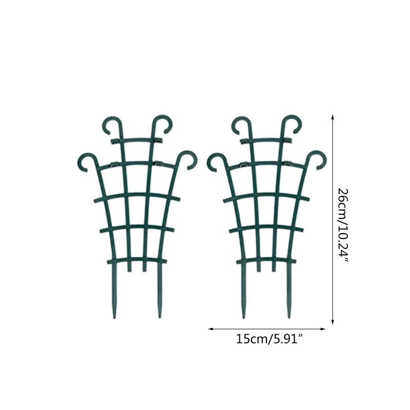 6 Pieces Rustproof Garden Trellis for Potted Climbing Plants Outdoor Indoor Pot Stable Supports for Home Office