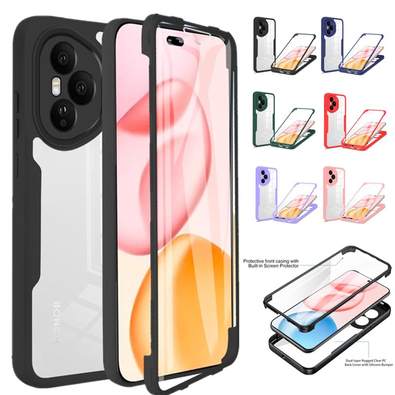 Full Body Protection Shockproof Case for Honor 400 Pro Honor 400 Lite 5G Cover Built-in Screen Protector Fundas Coque Capa