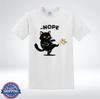Nope Cat Shirt Funny Black Cat Kicking Crown Meme Graphic T-Shirt